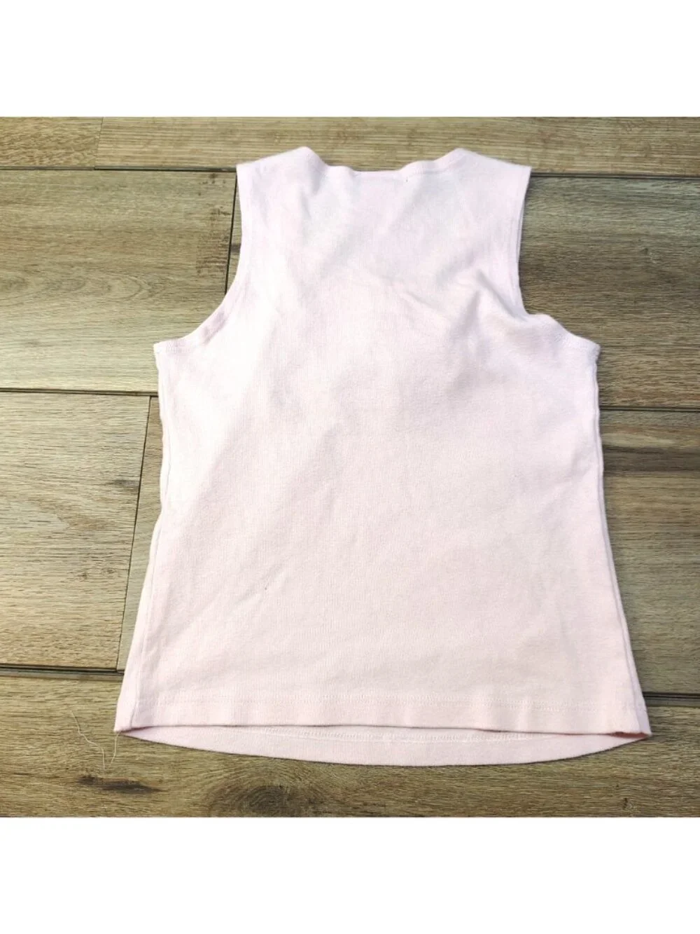 One Love Tees Girls Tank Top Youth 10/12 Pink Lips Graphic Sleeveless Cotton Shi
